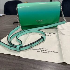 kate spade Mint-to-Teal Ombre Leather Crossbody
